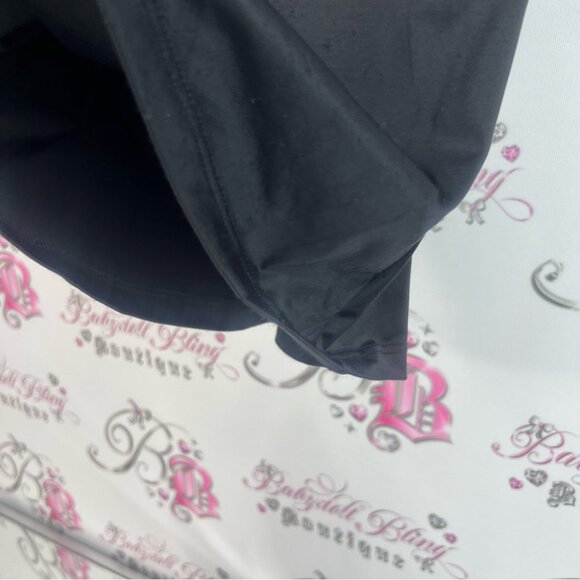 Love your assets tank top black shiny shimmer Chic Black Camisole Top - Picture 7 of 15